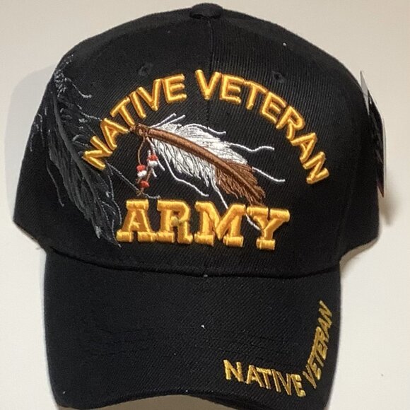 Native Veteran Army Hat - Picture 1 of 4